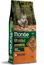 Monge Adult All Breeds Təbii Super Premium Ördək Papatoes ilə, bütün cinslərdən olan yetkin itlər üçün tam bir pəhriz, ördək, kartof və noxudla, super premium keyfiyyətli (toplu)