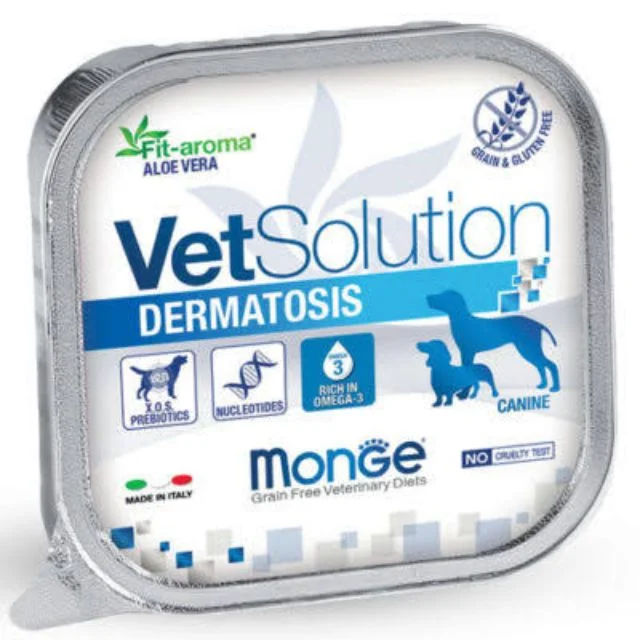 6010690 Monge Vet Soulution Dermatosis влажный корм для взрослых собак при аллергиях 150 гр — изображение 1