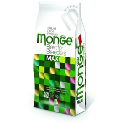 60107060 Monge Maxi Adult Natural Super Premium Chicken, полноценный рацион для взрослых собак крупных пород, с курицей, супер премиум качества (целый мешок 15 кг) — изображение 1