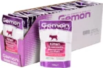 Gemon Kitten, 100 qramlıq, yüksək keyfiyyətli toyuq parçaları ilə pişik balaları üçün tam bir qidadır.
