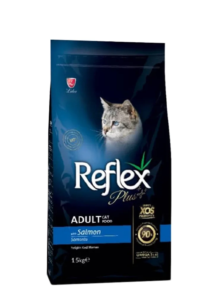 6010806 Reflex PLus Adult Salmon сухой корм для кошек со вкусом лососья (на развес) — изображение 1