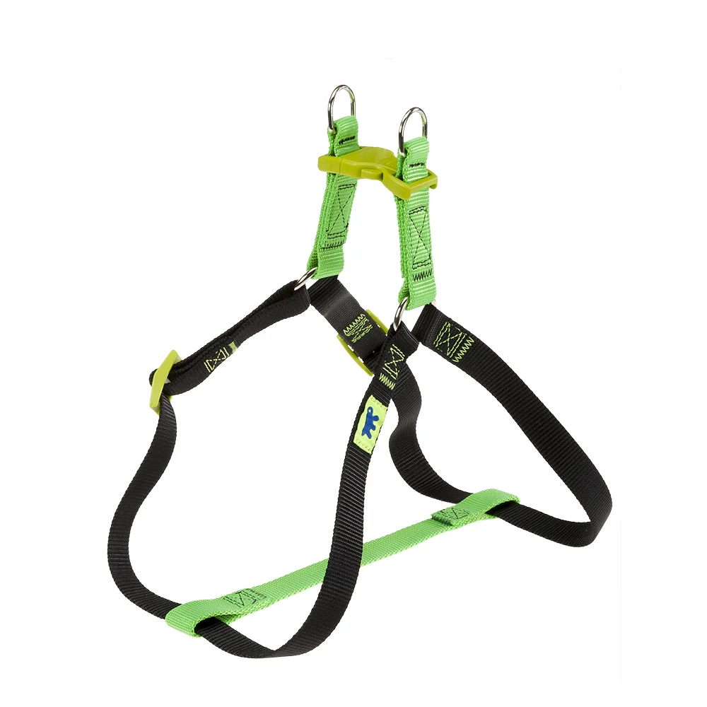 6010879 Ferplast Easy Colours M Green Harness шлейка для собак средних пород, A=B 54-78 см, 20 мм, размер М, зеленый — изображение 1