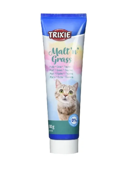 Trixie паста для выведения шерсти для кошек, с солодом, сыром и таурином, 100 г