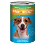 Pro Tail yaş konservləşdirilmiş it yemi, mal əti sousunda, 415 q