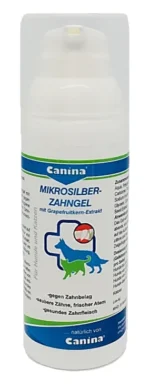 Canina Mikrosilberzahngel pişiklər və itlər üçün mikrogümüş və qreypfrut ekstraktı ilə diş geli, 50 ml