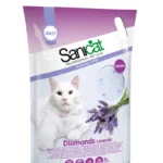 Sanicat Diamonds Lavanda ətri ilə lavanda silika gel zibil qabı, 5 l
