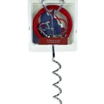 Beeztees Camping tie-out set with line тросовый поводок с фиксатором для крепления на газоне, 6 м