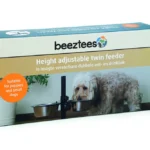 Beeztees Adjustable twin feeder двойная металлическая миска с регулируемой высотой, 2×Ø16 см, 2×810 мл