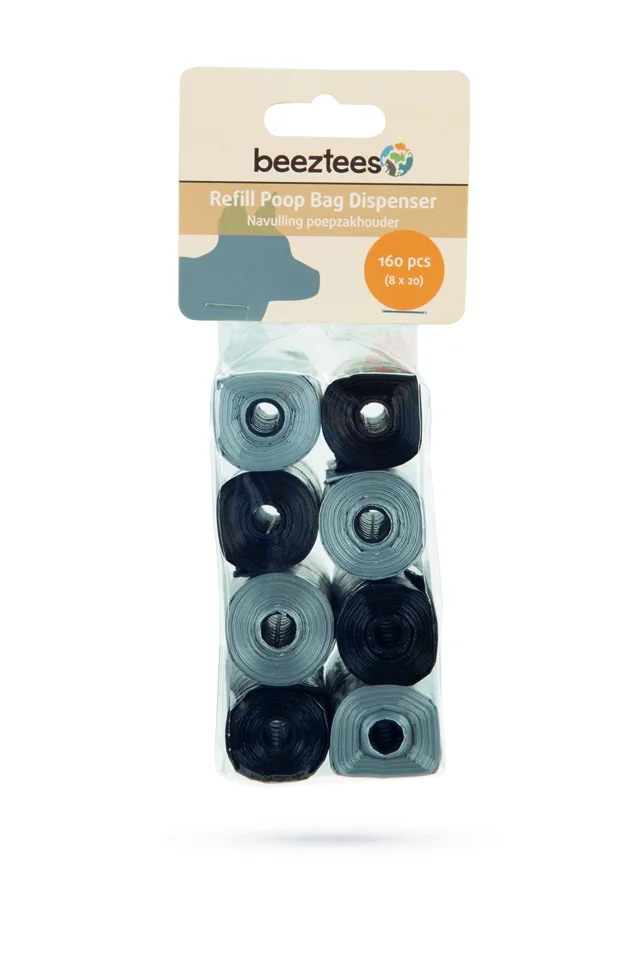 6020131 Beeztees Refill for poop bag dispenser гигиенические пакеты для уборки за собаками, 8×20 шт — изображение 1
