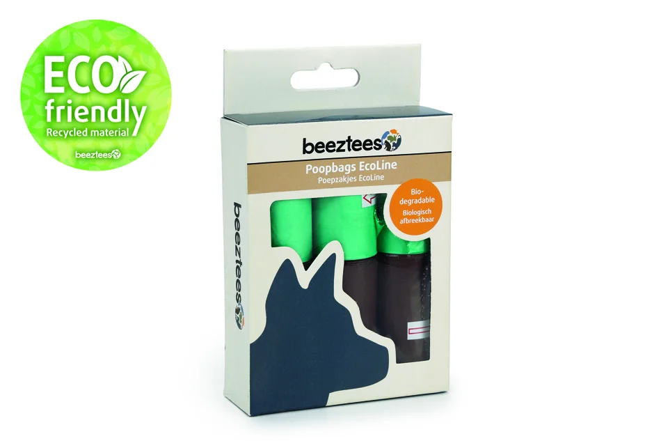 6020132 Beeztees Refill poop bags EcoLine ekoloji çantalar üçün təmizləmə üçün itlərdən sonra, 6×10 ədəd - Şəkil 1