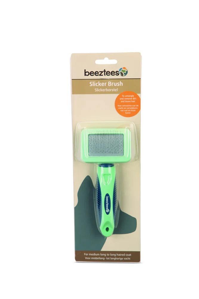 6020156 Beeztees Slicker Fırçası 6 ədəd it baxımı fırçası, kiçik, 16 sm - Şəkil 1