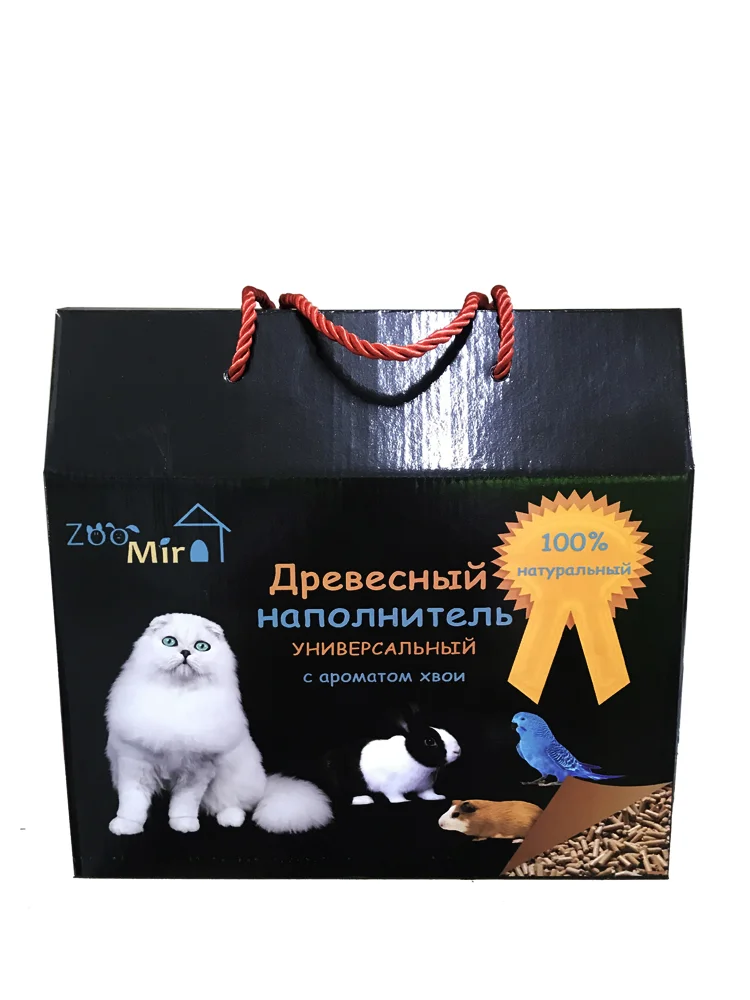 6020198 "Zoo Mir" универсальный древесный наполнитель с ароматом хвои, 3 кг — изображение 1