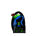 Flexi Blue Classic XS Cord 3 m тросовый поводок-рулетка длиной 3 м для собак весом до 8 кг (синий)