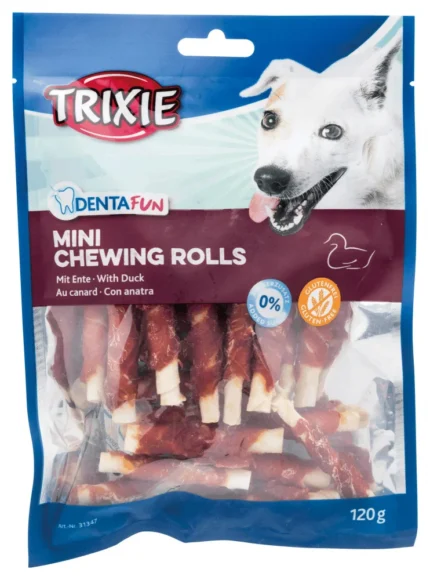 Trixie Denta Fun Mini жевательные палочки для собак с уткой, 120 г