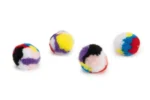 Beeztees Pompon ball with catnip плюшевые мячики для кошек, Ø4 см 4 шт.