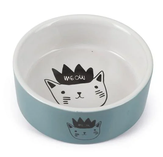 6020808 Beeztees Ceramic feeding or drinking bowl Eek керамическая миска для кошек, Ø11,5×4 см, 180 мл — изображение 1