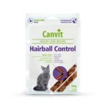 Canvit Hairball Control полувлажное лакомство с мясом утки для выведения шерсти у кошек, 100 г