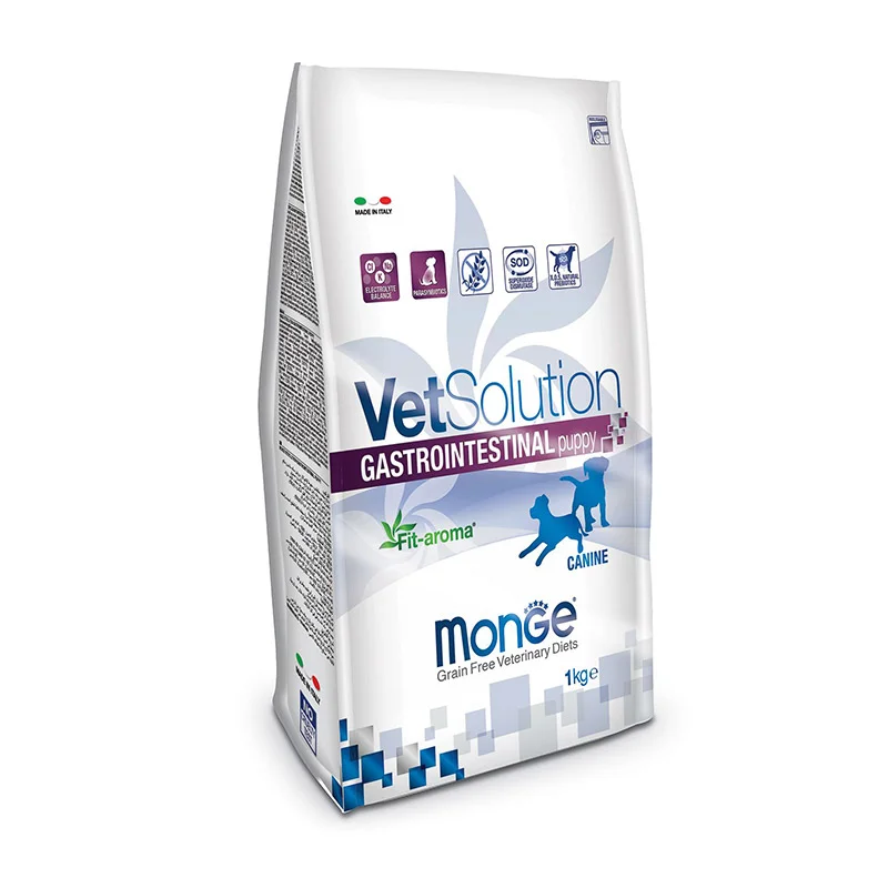 6020847 Monge VetSolution Köpək Balaları üçün nəzərdə tutulmuş, həzm pozğunluqlarının simptomlarını aradan qaldırmaq üçün toyuq ətindən hazırlanmış tam quru pəhriz qidasıdır, 1 kq. - Şəkil 1