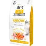 Brit Care Cat Grain Free Hair Care Healthy & Shiny Coat, сухой беззерновой корм для кошек с лососем и курицей для поддержания блеска шерсти и здоровья кожи, (на развес)