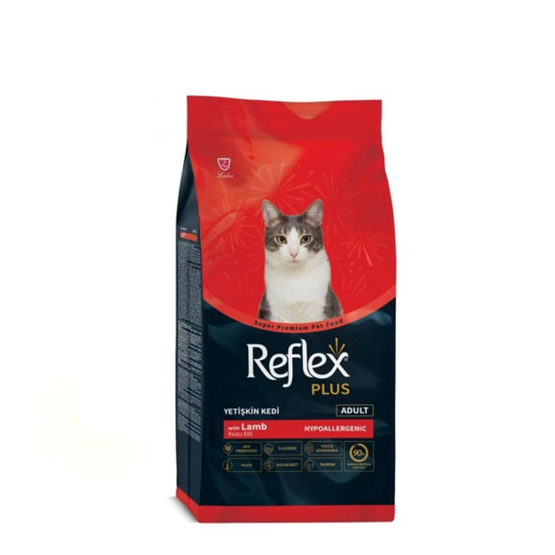 60211000-1 Reflex Plus Quzu və Düyü Dadlı Yetkin Pişik Quru Yemi (15 kq-lıq çanta) - Şəkil 1