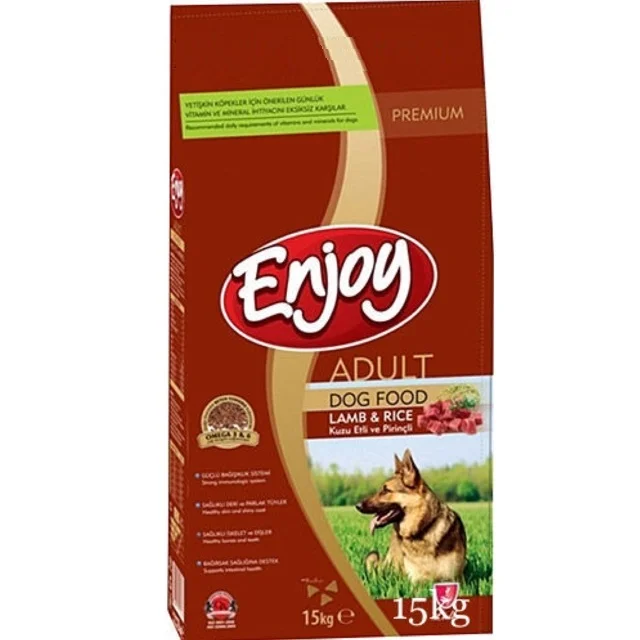 6021108 Enjoy Adult Dog сухой корм для взрослых собак всех пород со вкусом ягненка и риса (на развес) — изображение 1