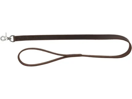 Trixie поводок кожаный, размер M-L 1 m/20 mm, темно-коричневый