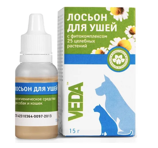 6021479 Veda лосьон для ушей с фитокомплексом 25 целебных растений, 10 мл — изображение 1