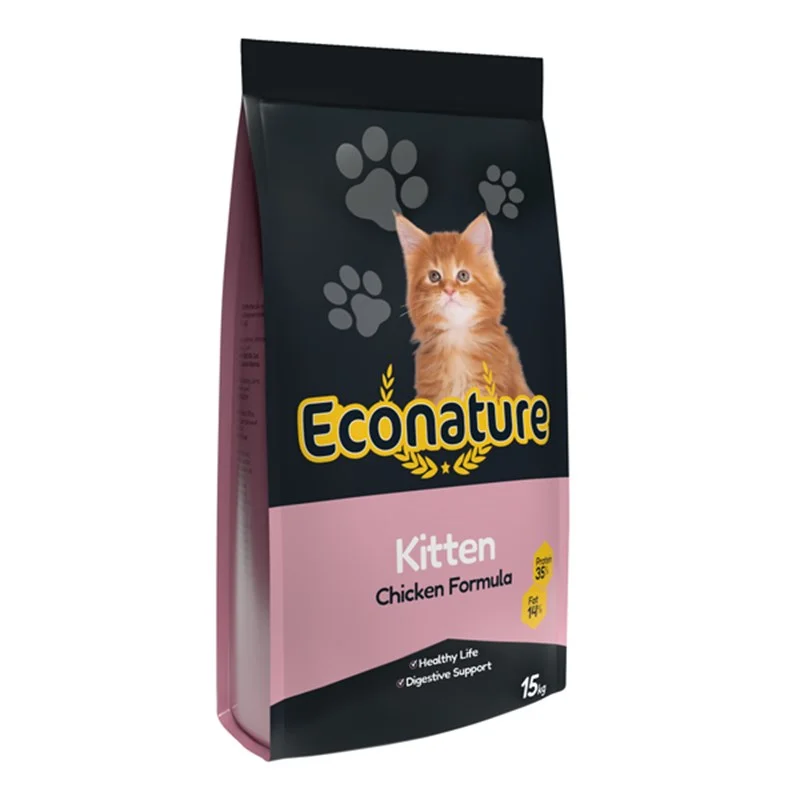 6021590 Econature сухой корм для котят с курицей, (на развес) — изображение 1
