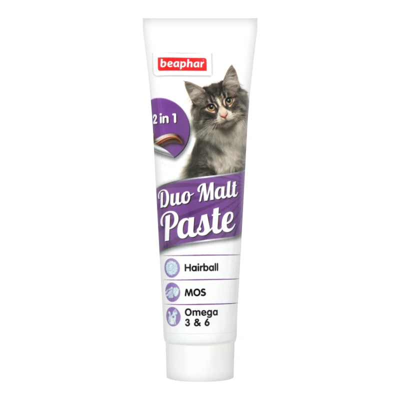6021628 Beaphar Duo Malt Paste паста для выведения шерсти для кошек, 100 г — изображение 1
