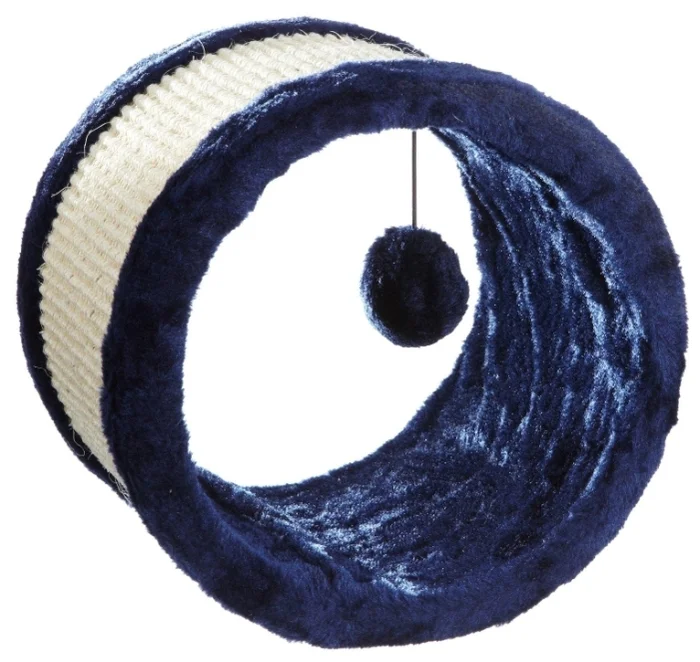 6021696 Trixie когтеточка для кошек колесо, темно-синяя 20х23 см — изображение 1