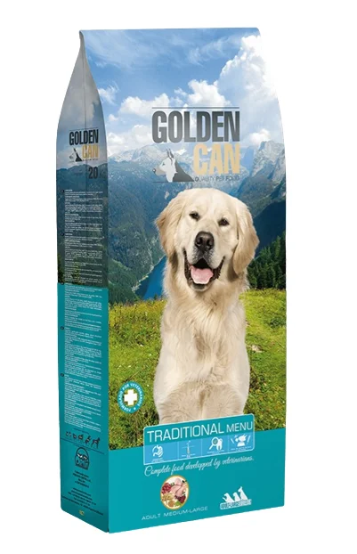 Ortin Econom Golden Can Traditional сухой корм для взрослых собак всех пород с мясом (целый мешок 20 кг)