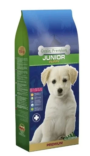 60217210 Ortin Premium Junior сухой корм для щенков с содержанием домашней птицы (целый мешок 15 кг) — изображение 1