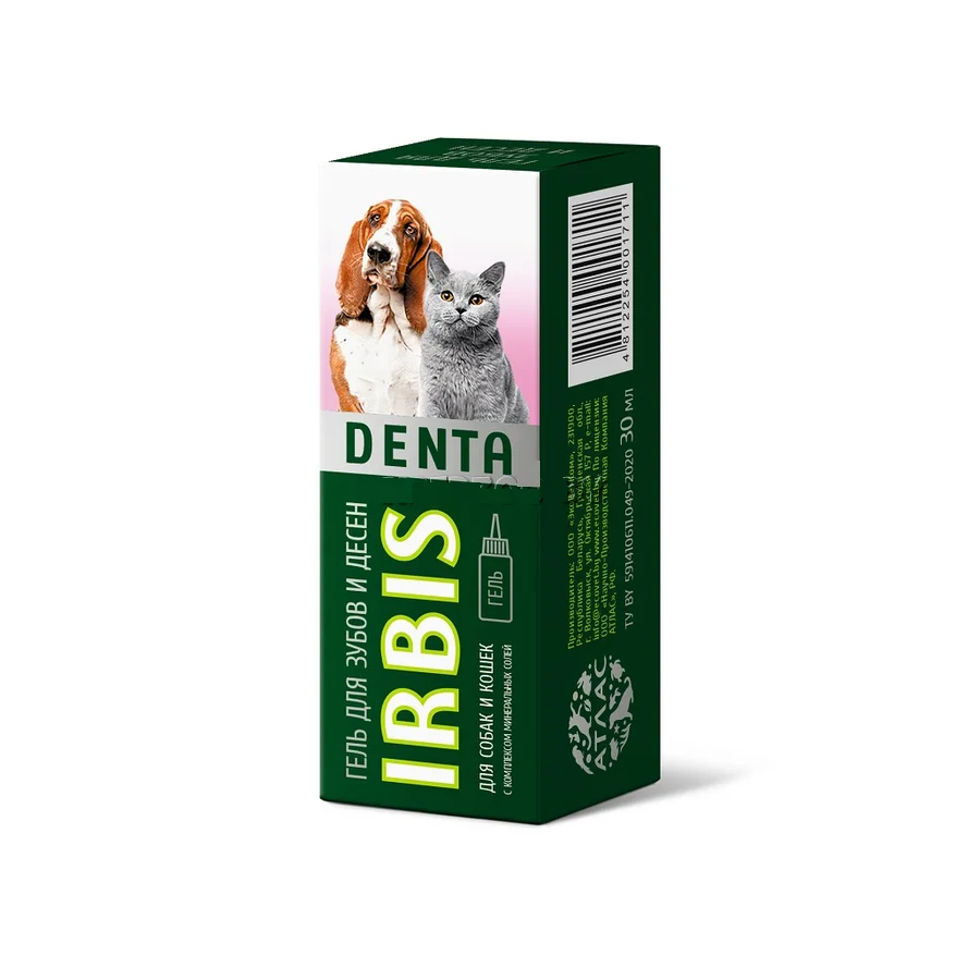6021756 İrbis Denta гель для зубов и десен, для кошек и собак, 30 мл — изображение 1