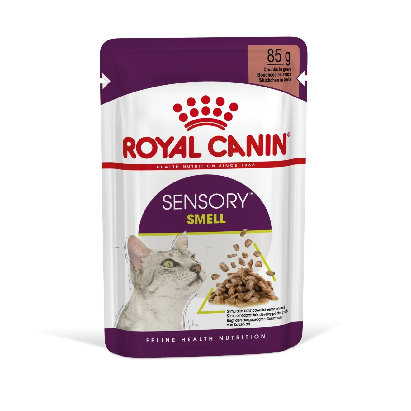 6021802 Royal Canin Sensory Smell Adult влажный корм для взрослых кошек стимулирующий обонятельные рецепторы, в соусе 85 г — изображение 1