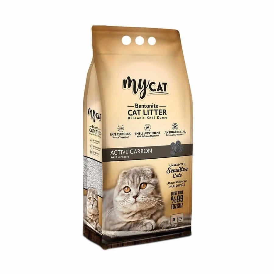 6021880 My Cat наполнитель с активированным углем 5 л — изображение 1