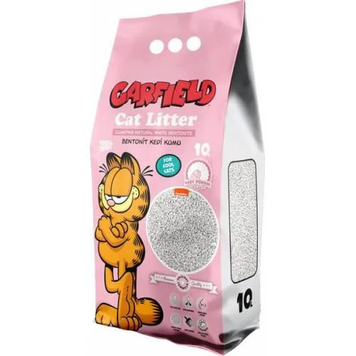 6021996 Garfield бентонитовый наполнитель с ароматом детской присыпки, 10 л — изображение 1