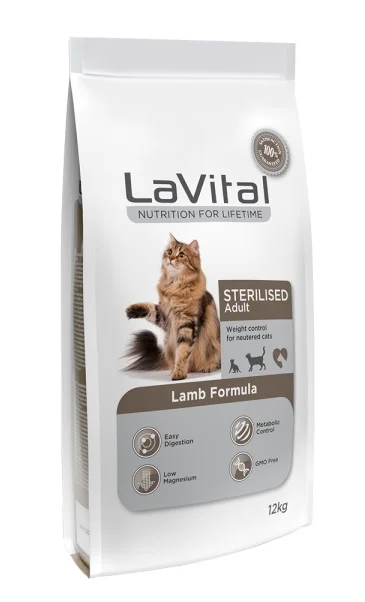 LaVital Cat Sterilised полноценный сухой корм для стерилизованных кошек с ягненком (на развес)