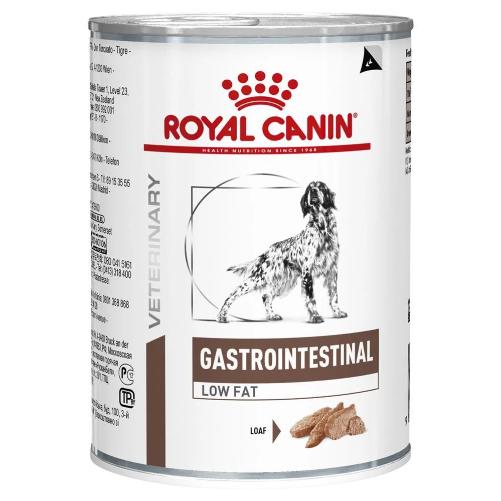 6022012 Royal Canin Gastro Intestinal Low Fat консервы для собак с ограниченным содержанием жиров при нарушениях пищеварения, 410 г — изображение 1