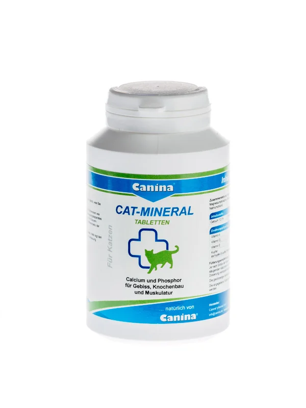 6022015 Canina Cat-Mineral Tabs поливитаминный комплекс для кошек, 75 г., 150 табл. — изображение 1