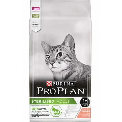 6022024 Pro Plan Sterilised cухой корм для стерилизованных кошек и кастрированных котов с лососем (на развес) — изображение 1