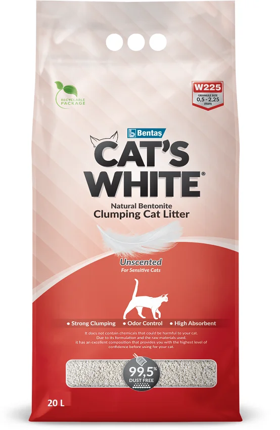 6022153 Cat's White комкующийся наполнитель с ароматом детской присыпки (на развес) — изображение 1