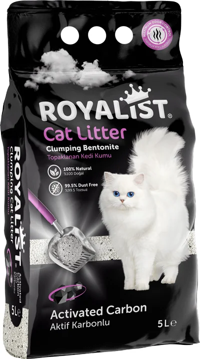 6022203 Royalist Cat Litter комкующийся наполнитель с активированным углем, 5 л — изображение 1