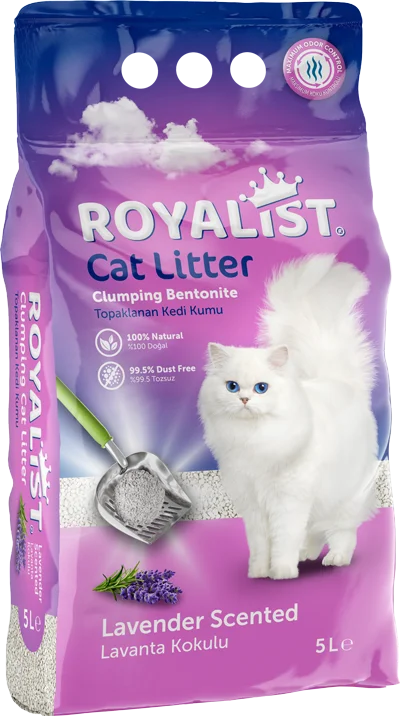 6022207 Royalist Cat Litter комкующийся наполнитель с ароматом лаванды, 5 л — изображение 1