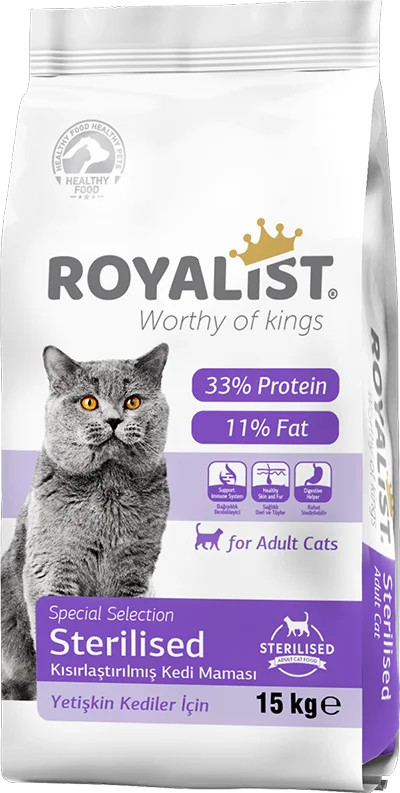 6022266-2 Royalist полнорационный сухой корм для стерилизованных кошек, со вкусом лосося (на развес) — изображение 1