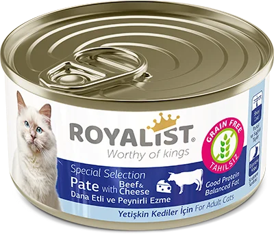 6022288 Royalist паштет для взрослых кошек с телятиной и сыром, 80 г — изображение 1