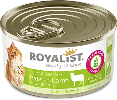 6022291 Royalist паштет для взрослых кошек с ягненком, 80 г — изображение 1