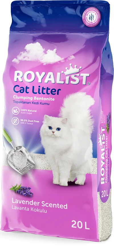 6022387 Royalist Cat Litter комкующийся наполнитель с ароматом лаванды, 20 л — изображение 1