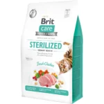Brit Care Cat Grain Free Sterilised Urinary Health сухой корм для стерилизованных кошек и кастрированных котов для профилактики мочекаменной болезни (на развес)
