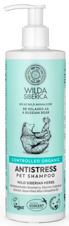 6022457 Wilda Siberica антистрессовый шампунь для кошек и собак 400 мл — изображение 1