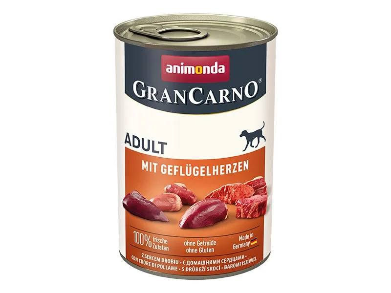 6022473-2 Gran Carno Adult для взрослых собак c домашними сердцами 400 г — изображение 1